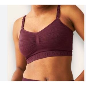 Kindred Bravely Hands Free Sublime Nursing Sports Bra, Size M, color fig